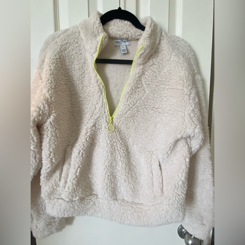 Arizona Juniors Fleece Pullover size XS half zip with pockets